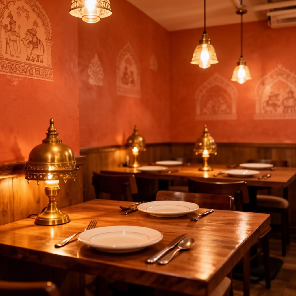Warm interior of Hotel Hindustan Kasgiwale family restaurant in Latur